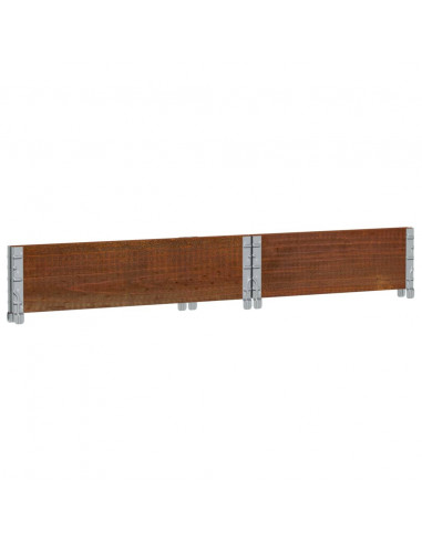 Fioriera da Giardino Marrone 80x60 cm Legno Massello di Pino