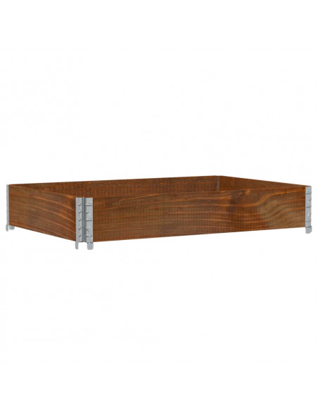 Poggiapiedi da Giardino Marrone 120x80cm Legno Massello di Pino