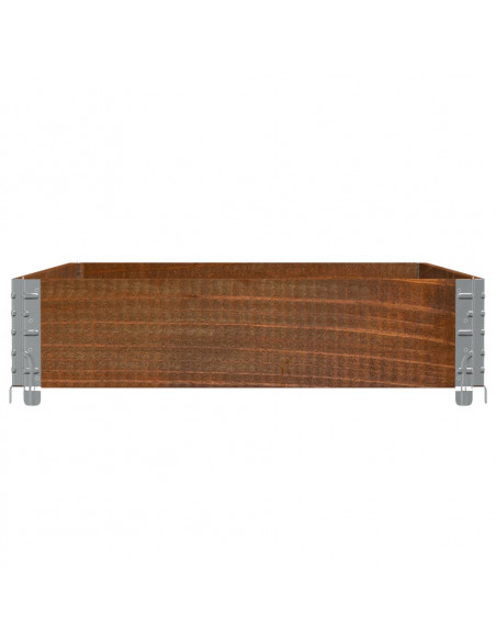 Poggiapiedi da Giardino Marrone 120x80cm Legno Massello di Pino
