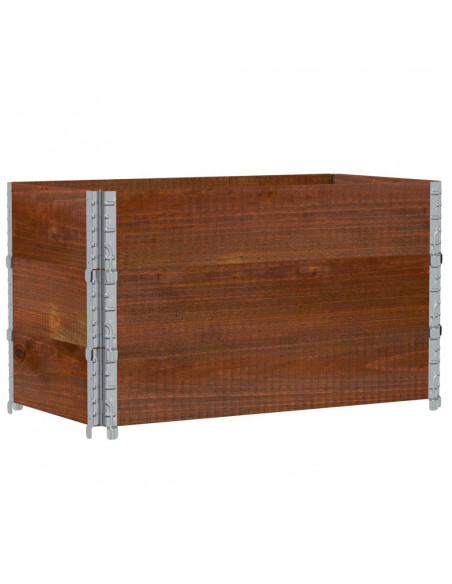 Fioriera da Giardino Marrone 100x50 cm Legno Massello di Pino