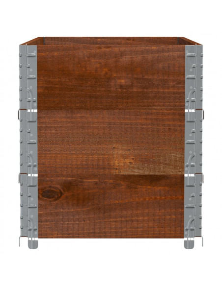 Fioriera da Giardino Marrone 100x50 cm Legno Massello di Pino