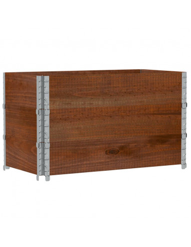 Fioriera da Giardino Marrone 100x50 cm Legno Massello di Pino