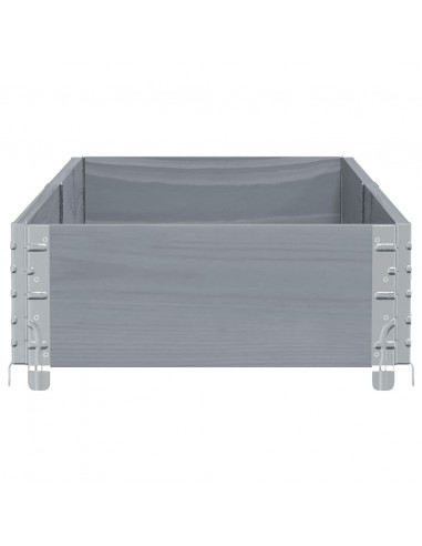 Fioriera da Giardino Grigia 150x50 cm Legno Massello di Pino