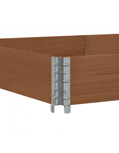 Fioriera da Giardino Marrone 150x100 cm Legno Massello di Pino