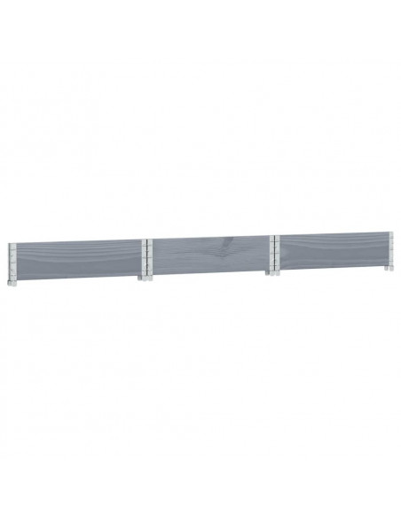 Fioriera Rialzata Esagonale Grigia 160x160cm Legno di Pino