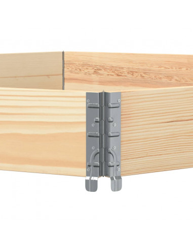 Fioriera Rialzata Esagonale 160x160cm Legno Massello di Pino