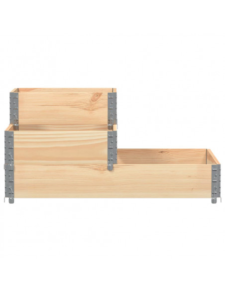 Fioriera Rialzata 3 Livelli 120x80 cm Legno Massello di Pino