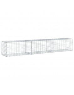 Cesto Gabbione con Copertura 300x50x50 cm Ferro Zincato 2