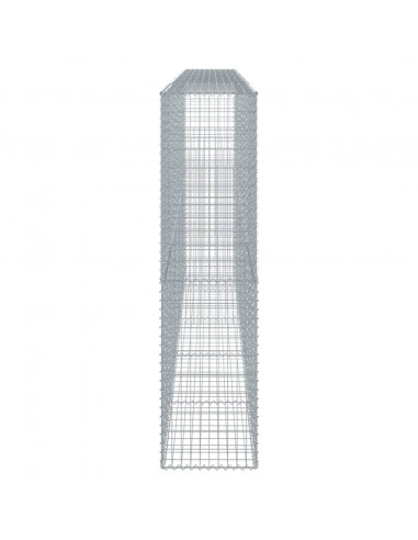 Cesto Gabbione con Copertura 500x50x200 cm in Ferro Zincato