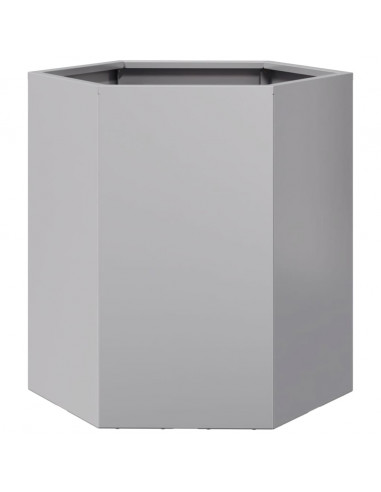 Fioriera da Giardino Esagono 46x40x45 cm in Acciaio Zincato