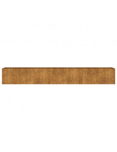 Fioriera Rialzata da Giardino 280x40x40 cm in Acciaio Corten