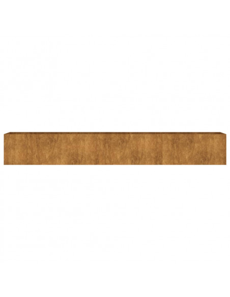 Fioriera Rialzata da Giardino 280x40x40 cm in Acciaio Corten
