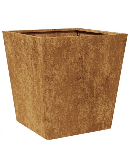 Fioriera da Giardino 40x40x40 cm in Acciaio Corten