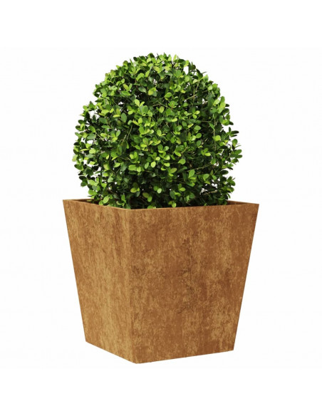 Fioriera da Giardino 40x40x40 cm in Acciaio Corten