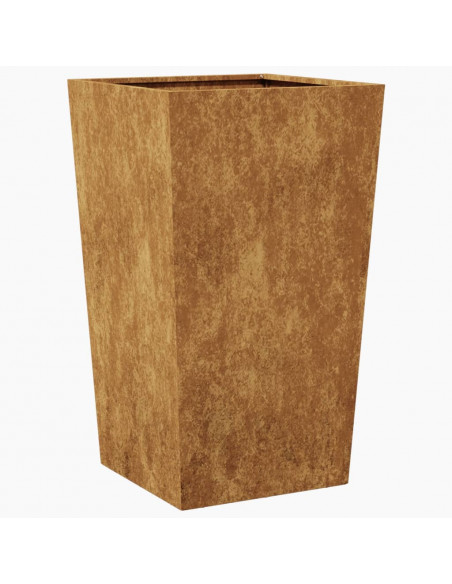 Fioriera da Giardino 45x45x75 cm in Acciaio Corten