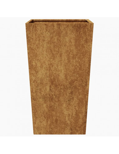 Fioriera da Giardino 45x45x75 cm in Acciaio Corten