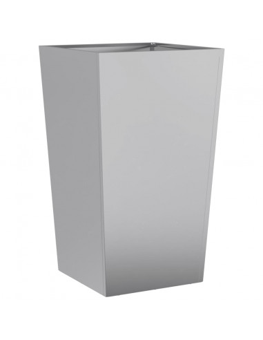 Fioriera da Giardino 45x45x75 cm in Acciaio Zincato