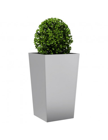 Fioriera da Giardino 45x45x75 cm in Acciaio Zincato