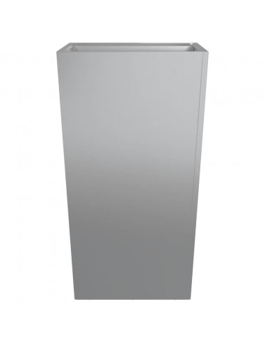 Fioriera da Giardino 45x45x75 cm in Acciaio Zincato