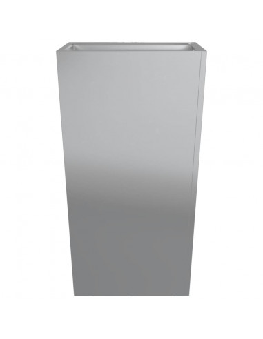 Fioriera da Giardino 45x45x75 cm in Acciaio Zincato