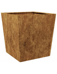 Fioriera da Giardino 50x50x50 cm in Acciaio Corten 2