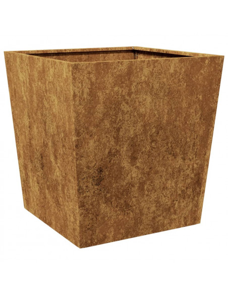 Fioriera da Giardino 50x50x50 cm in Acciaio Corten