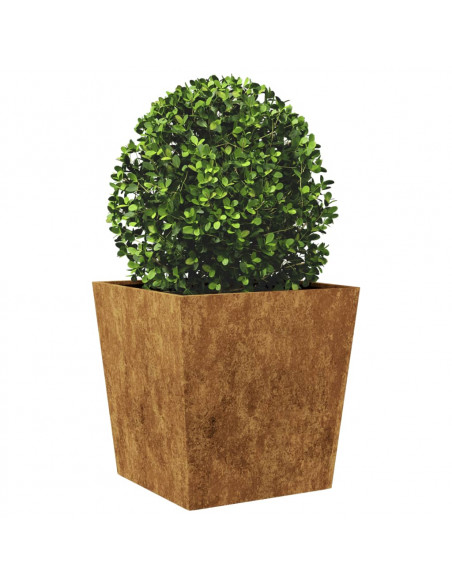 Fioriera da Giardino 50x50x50 cm in Acciaio Corten