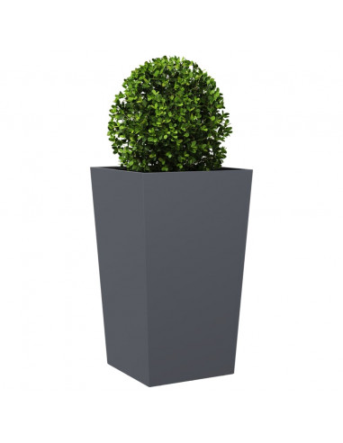 Fioriera da Giardino Antracite 45x45x75 cm in Acciaio