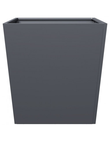 Fioriera da Giardino Antracite 50x50x50 cm in Acciaio