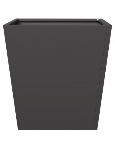 Fioriera da Giardino Nera 40x40x40 cm Acciaio