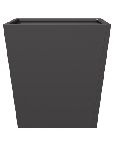 Fioriera da Giardino Nera 40x40x40 cm Acciaio