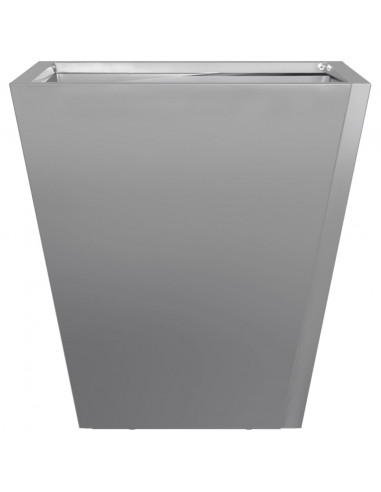 Fioriere da Giardino 2 pz 30x30x30 Grigie in Acciaio Zincato