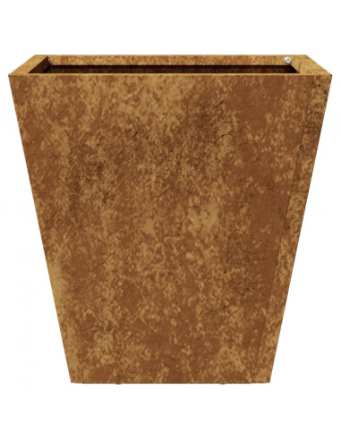 Fioriere da Giardino 2 pz 30x30x30 in Acciaio Corten