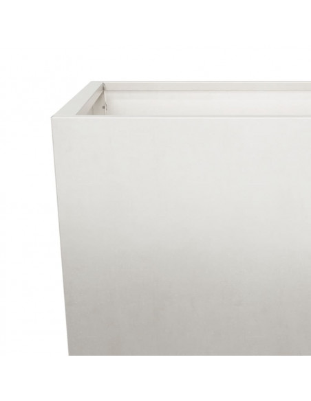 Fioriere da Giardino 2 pz 35x35x75 cm in Acciaio Inox