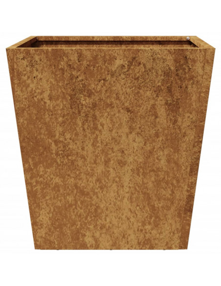 Fioriere da Giardino 2 pz 40x40x40 cm in Acciaio Corten