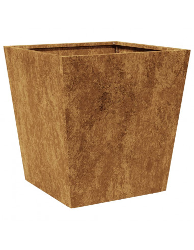 Fioriere da Giardino 2 pz 40x40x40 cm in Acciaio Corten