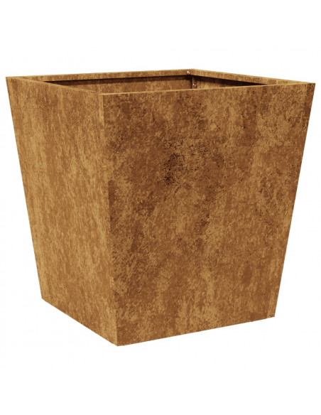 Fioriere da Giardino 2 pz 40x40x40 cm in Acciaio Corten