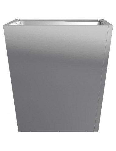 Fioriere da Giardino 2 pz 40x40x40 cm in Acciaio Zincato