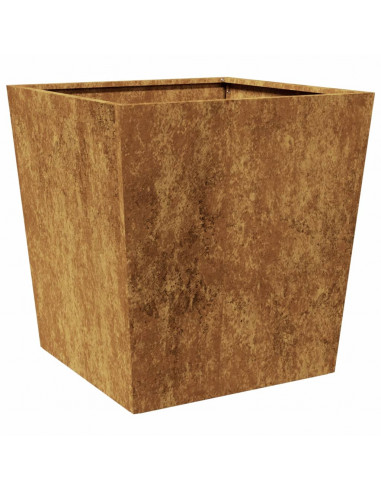 Fioriere da Giardino 2 pz 50x50x50 cm in Acciaio Corten