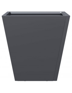 Fioriere da Giardino 2 pz Antracite 30x30x30 cm in Acciaio 2