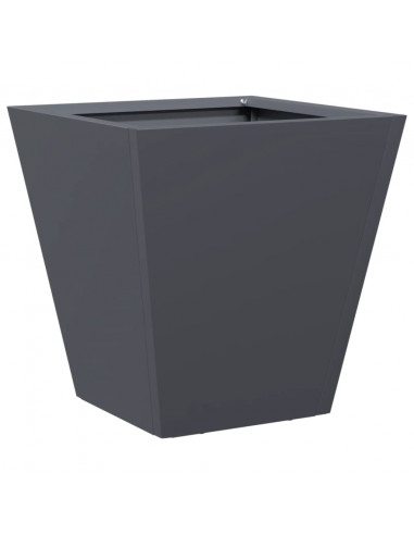 Fioriere da Giardino 2 pz Antracite 30x30x30 cm in Acciaio