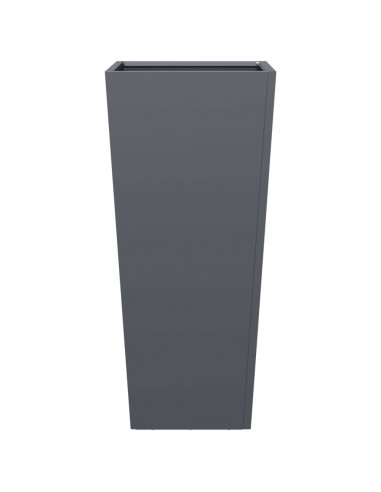 Fioriere da Giardino 2 pz Antracite 35x35x75 cm in Acciaio