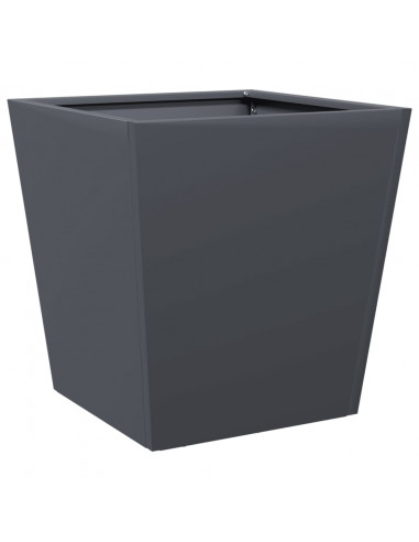 Fioriere da Giardino 2 pz Antracite 40x40x40 cm in Acciaio