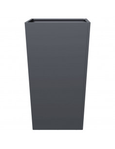 Fioriere da Giardino 2 pz Antracite 45x45x75 cm in Acciaio 2