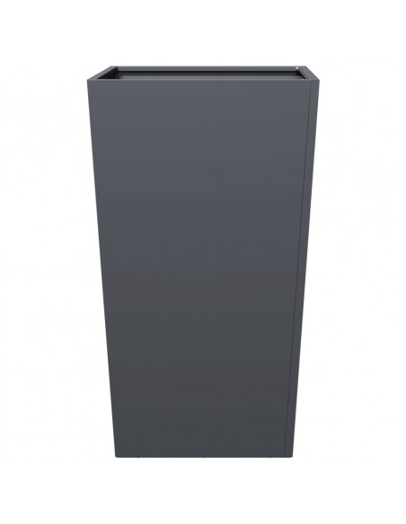 Fioriere da Giardino 2 pz Antracite 45x45x75 cm in Acciaio