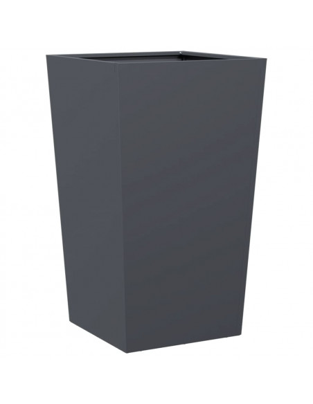 Fioriere da Giardino 2 pz Antracite 45x45x75 cm in Acciaio