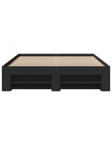 Giroletto Nero 140x190 cm in Legno Multistrato
