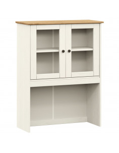 Piano Comò VIGO Bianco 78x30x100 cm in Legno Massello di Pino 2