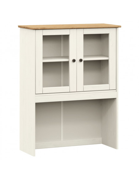 Piano Comò VIGO Bianco 78x30x100 cm in Legno Massello di Pino