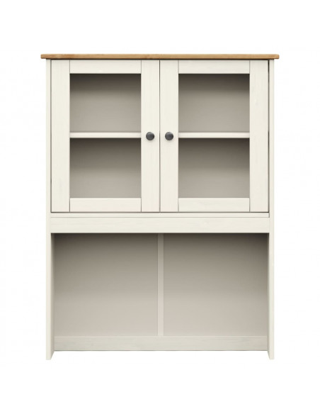 Piano Comò VIGO Bianco 78x30x100 cm in Legno Massello di Pino